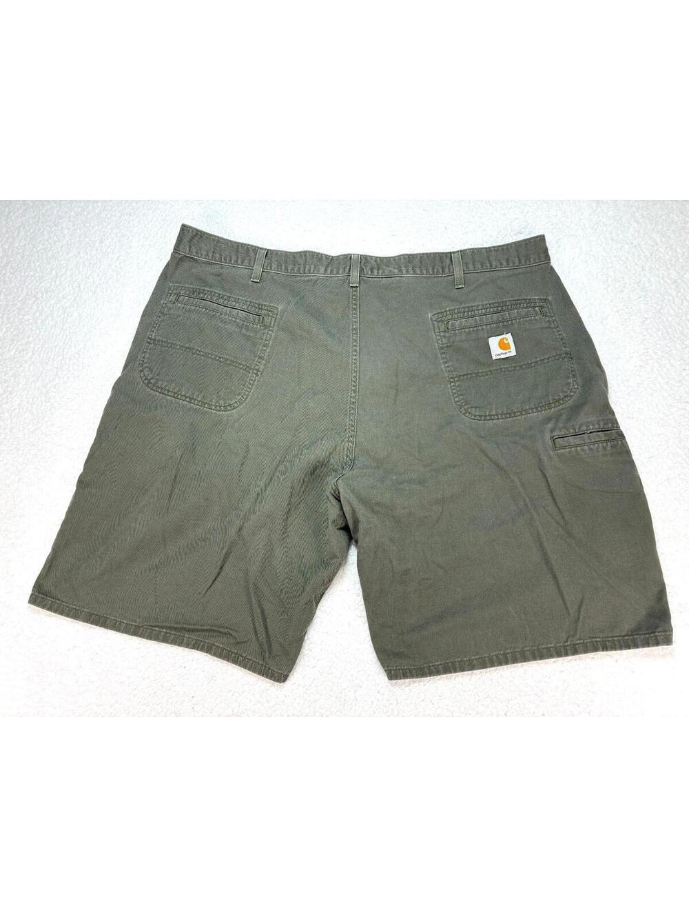 Carhartt B283 MOS Work Shorts Mens Size 44 Moss Green Cotton Twill Utility Relax